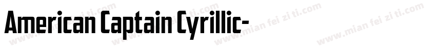 American Captain Cyrillic字体转换